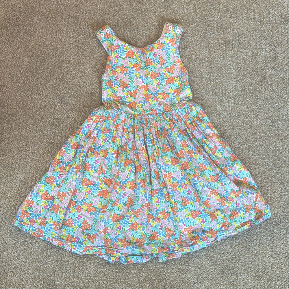 Mini Boden cross back floral dress. Size 7-8y or 128cm